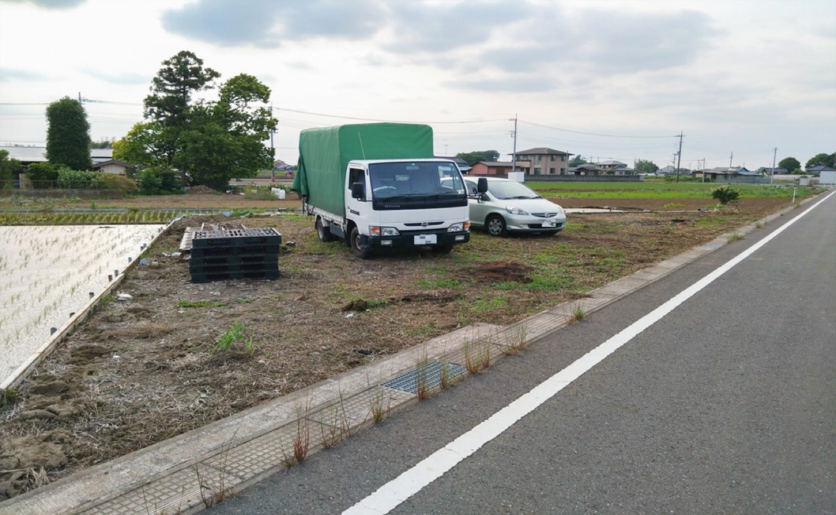 幸手市槇野地 売地の現地写真